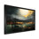 Gris et jaune, paysage de montagne abstrait V - art mural abstrait