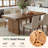63" Solid Wood Rectangle Dining Table For 6