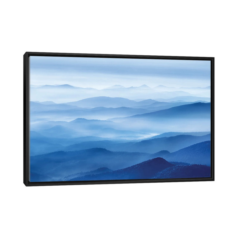 Rhythm Of Mountains by Mei Xu - Floater Frame Print on Canvas