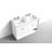 47.63'' Double Bathroom Vanity with Acrylic Top-84921291
