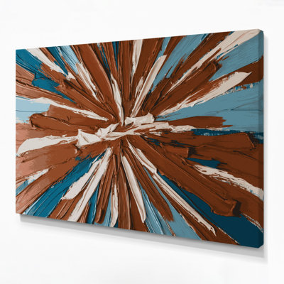 Neo Expressionism 74 Brown Canvas Wall Art