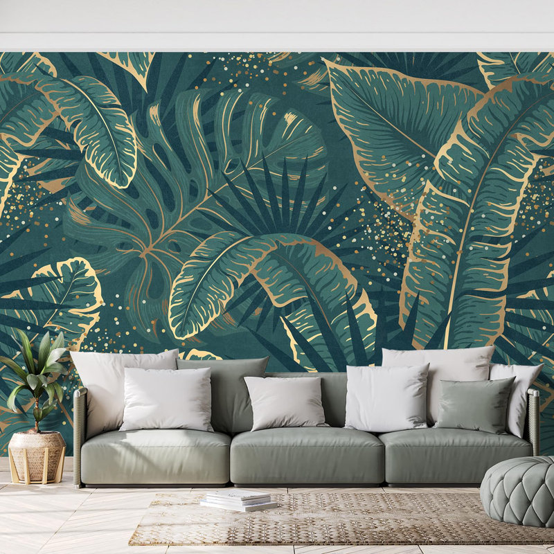 Jungle tropicale luxueuse, L 120 po x l 120 po