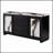 Stacey Black Buffet with Ample Storage and Sleek Design, Perfect for Modern Dining and Entertaining Spaces.