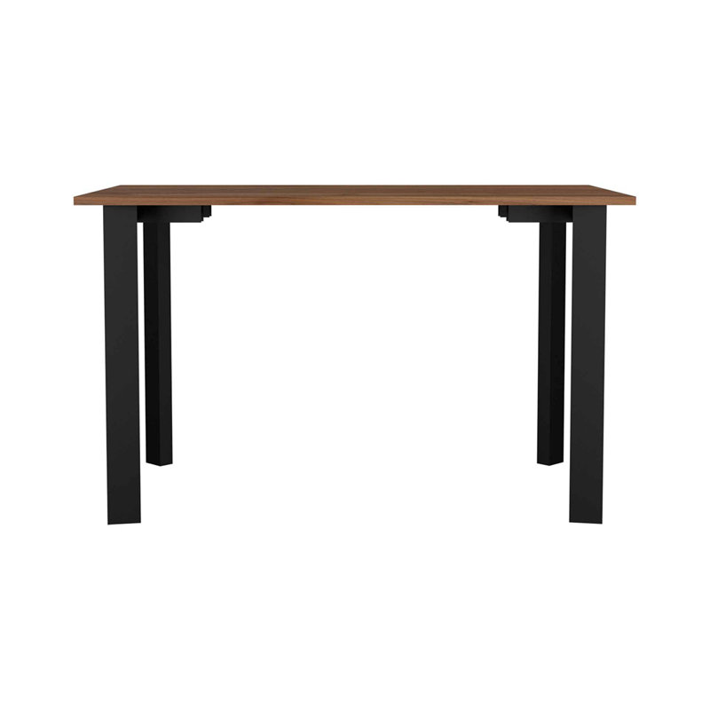 Bureau d'écriture rectangulaire avec pieds en acier