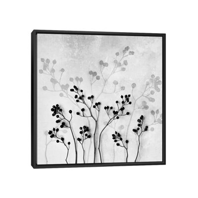 «Abstract Flowers V» par Marieke Bohmer - Estampe numérique sur toile tendue avec châssis
