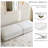 Maelina Upholstered Square Corduroy Ottoman with Solid Wood Legs-714554405