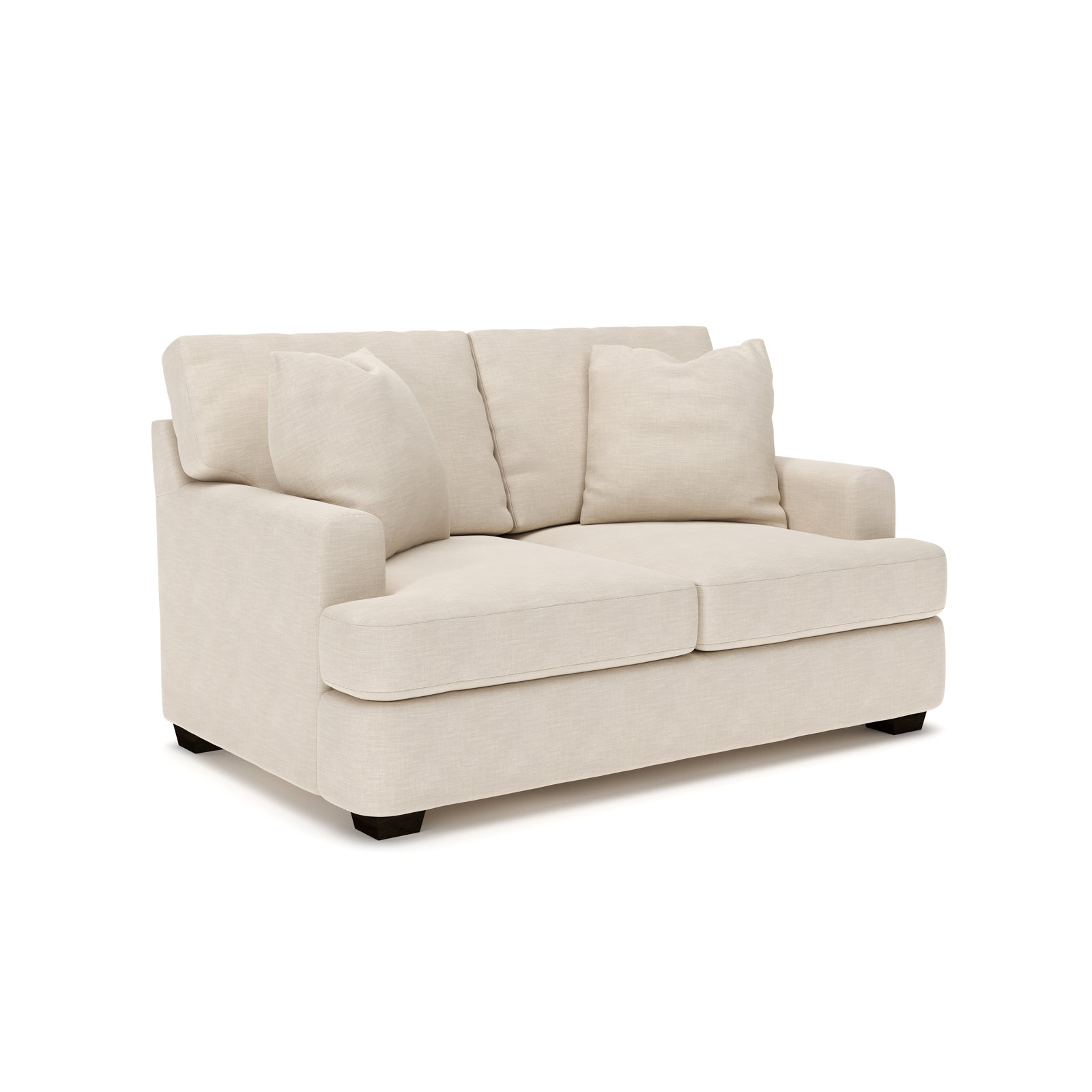 Emilio 65'' Upholstered Loveseat, Conversation Ivory