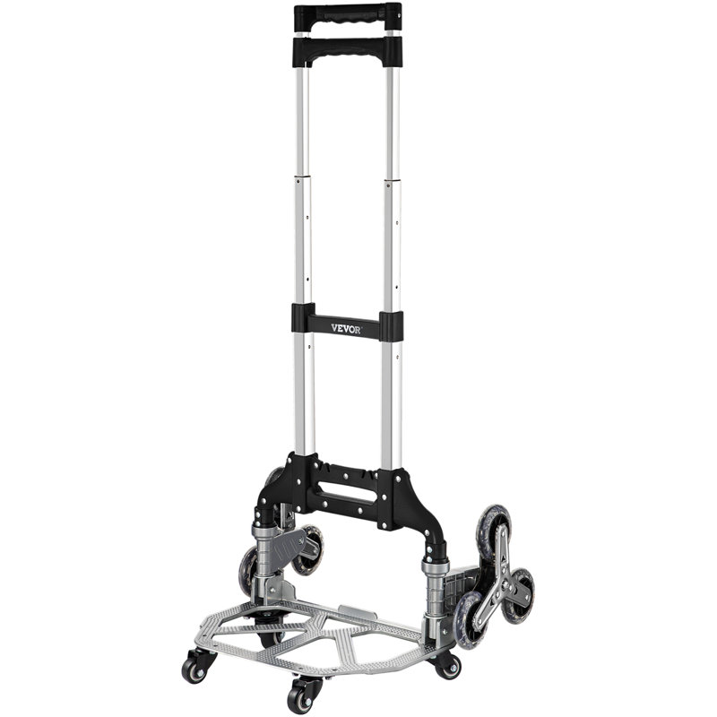 Chariot de service à main 176 lb., Noir