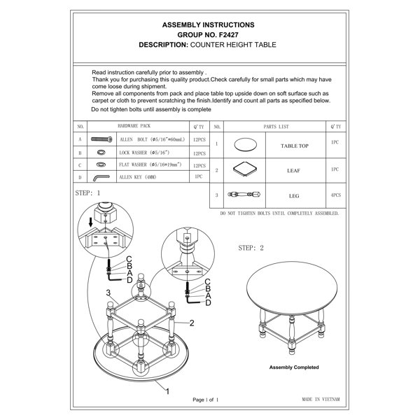 Dimensions du produit