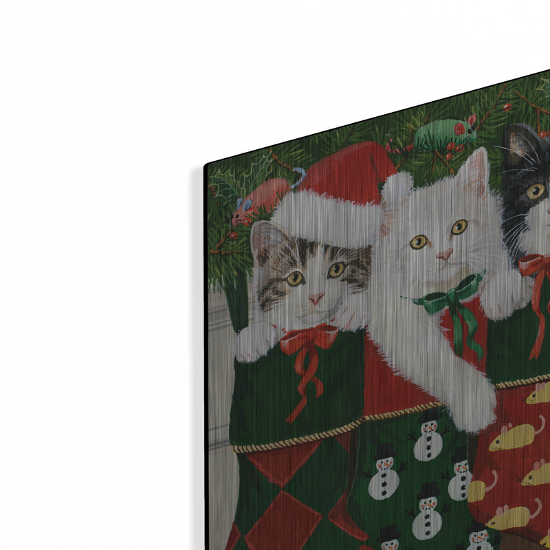 «Christmas Kittens» par William Vanderdasson, H 12 po x l 16 po