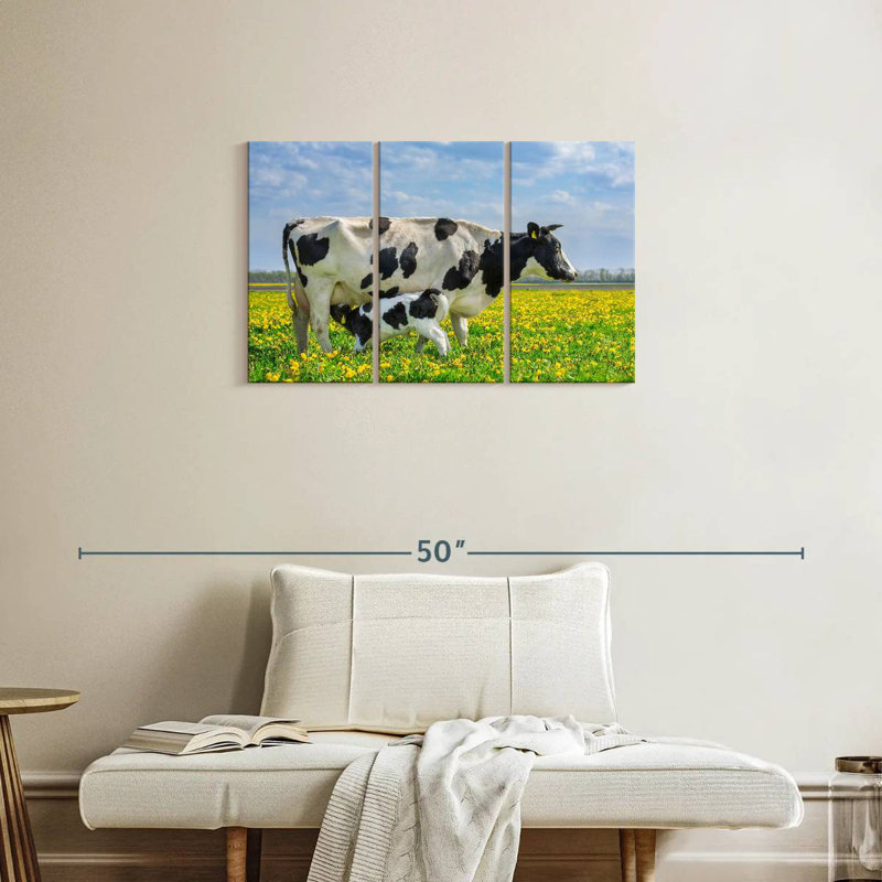 Brampt Spotted Cattle, 20" H x 33" W