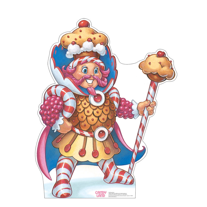 Life-Size Multicolor Cardboard King Kandy Candy Land Cutout