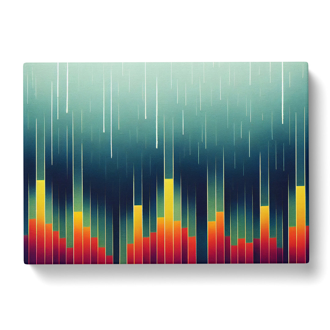 Fierce Skyline Architecture Abstract - Wrapped Canvas