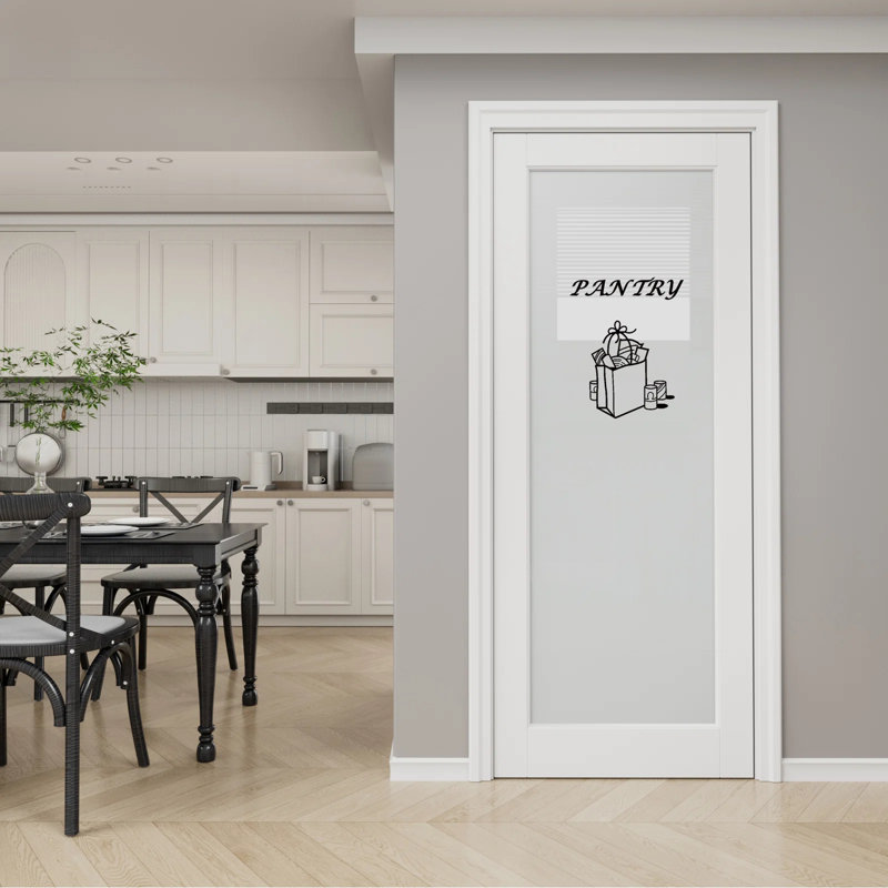 Porte standard d'intérieur en bois manufacturé massif sans garniture de quincaillerie, 36 po x 80 po, Blanc 001