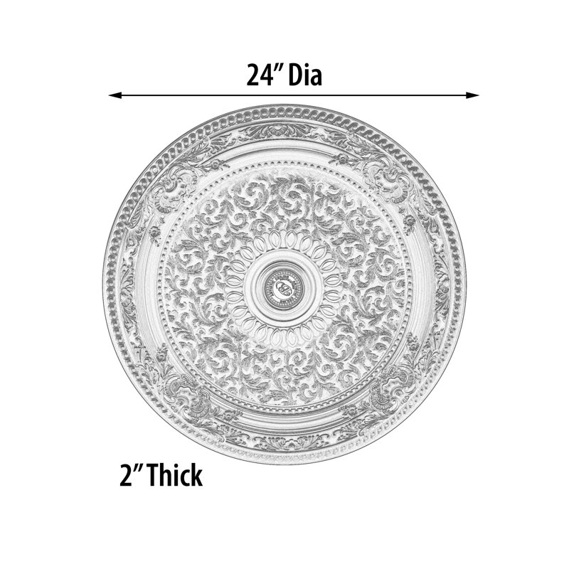 Feuille de lustre de plafond médaillon