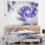 Art floral, fractale, gris, bleu, numérique, tapisserie-28488418