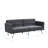 Breathable Linen Dark Gray For A Peaceful Atmosphere Convertible Couch Versatile Decor-337259581