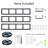 Wall Mounted CD Storage Rack with LED Light Strip and Hooks, Metal Media Storage Organizer for Living Room, Bedroom, Office