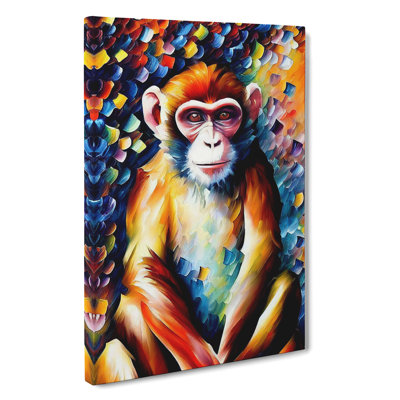 Monkey Portrait No.2 - Wrapped Canvas