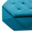 Blue Velvet Multi - Function Polygon Diamond , Footrest, Seating And Storage, 34"l X 30.5"w 13.5"h, Suitable For Dorm Organization Elegant Storage A Stylish Footrest With 34 Inches Long, 30.5 Wide,-189709102