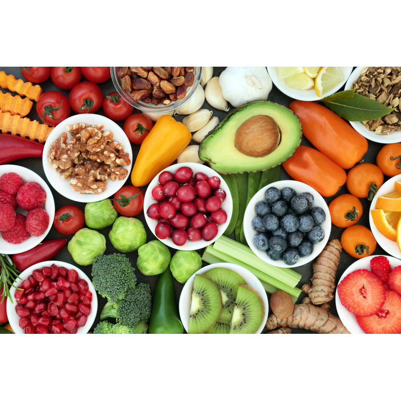 Super Healthy Food - Wrapped Canvas Print, 61cm H x 91cm W x 3.8cm D