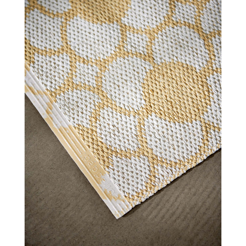 Rug ANYA Oregano 2.25 X 6.5 Ft, Pale Yellow, Runner 2'3" x 9'10"
