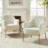 Chaise contemporaine Cleo de 26 po de largeur avec accoudoirs encastrés