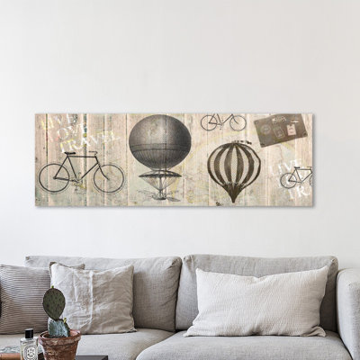 Live Love Travel 2 by Kimberly Allen - Wrapped Canvas Panoramic Print