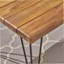 INDUSTRIAL WOOD AND METAL RECTANGULAR DINING TABLE