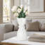 Vase en céramique blanche Charmaine-849479014