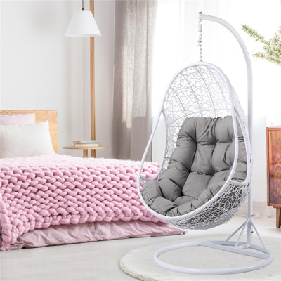 Yaheetech Rattan Garden Swing Chair with Stand