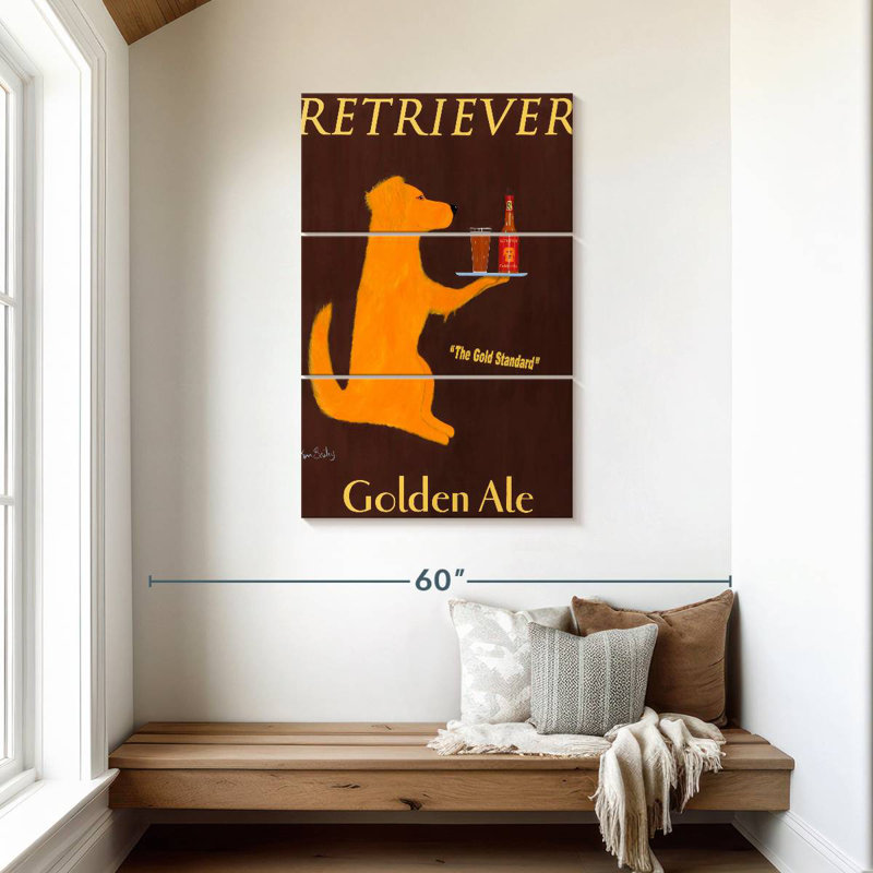 Yarlin Retriever Golden Ale, 45" H x 28" W