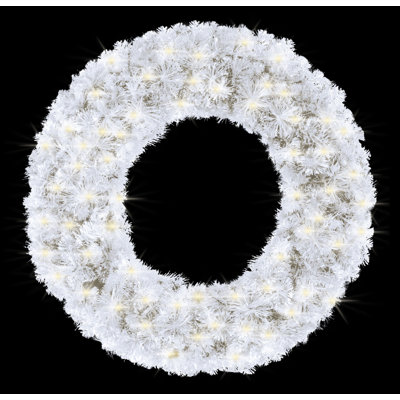 Faux Lighted 36'' Wreath