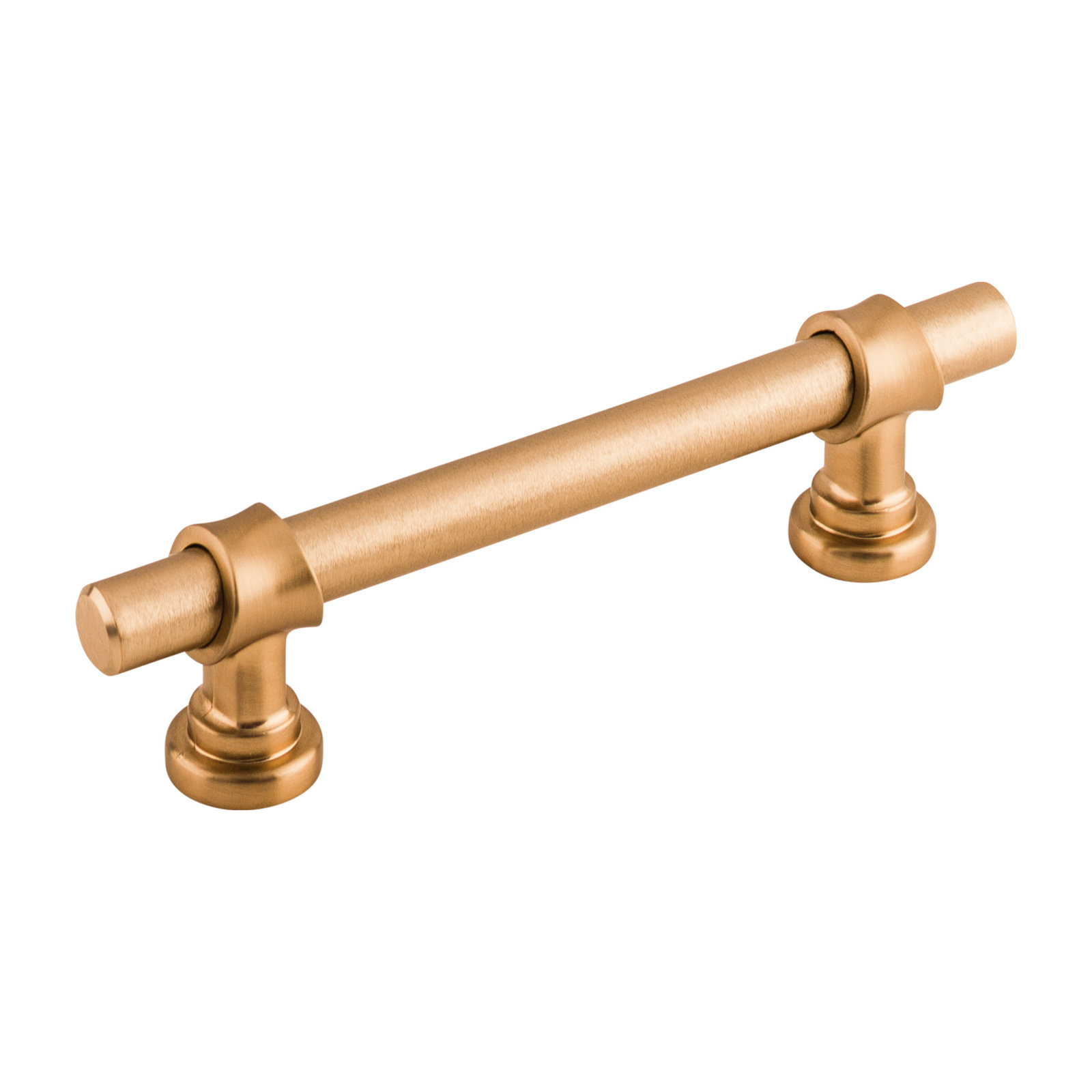 Bit Bar Cabinet Pull, Brushed Bronze, 3 3/4" Center to Center