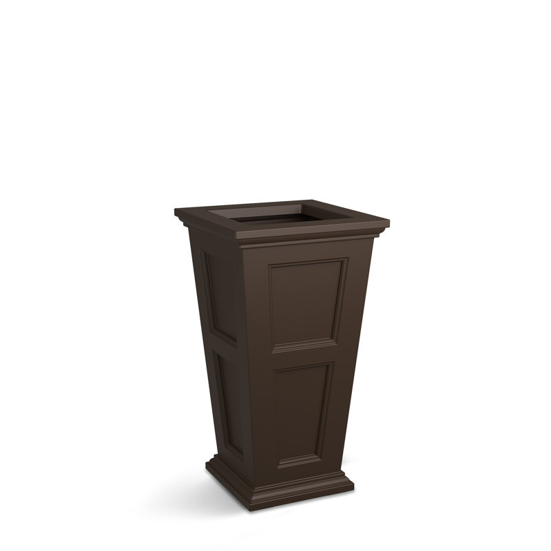 Anastasiya Polyethylene Pot Planter, Espresso