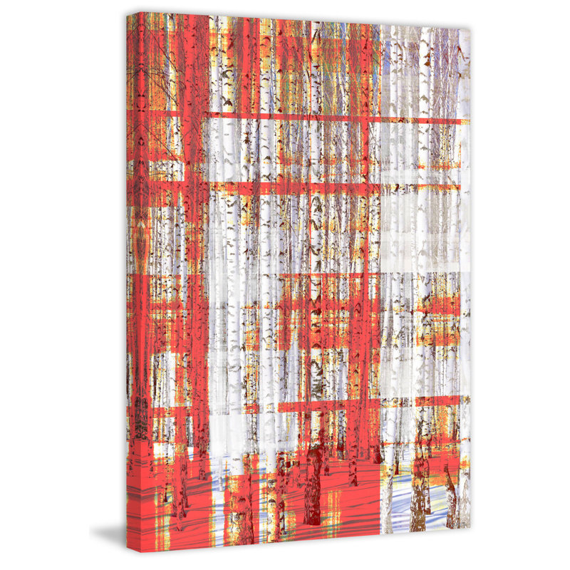 « aspen trees » par parvez taj,, reproduction d’art sur toile tendue, H 45 po x l 30 po