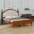 Cadre brun + tissu beige