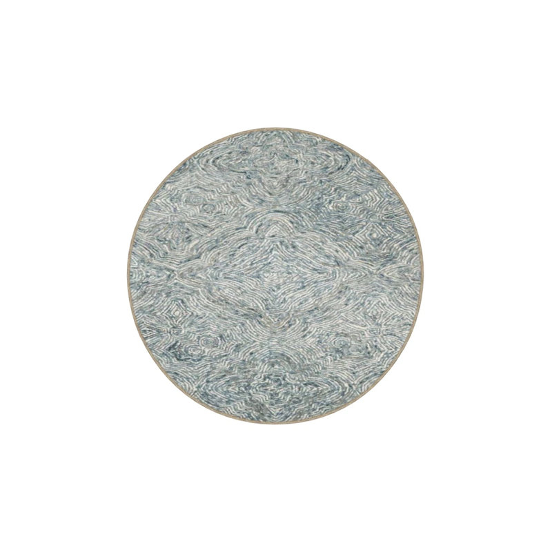Tapis lavable intérieur / extérieur vert à nœuds, Rectangle de 5 pi x 8 pi