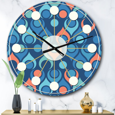 Horloge murale rétro Mid-Century