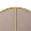 Miroir de meuble-lavabo rond 36 po - Cadre en métal pour salle de bain, chambre à coucher, salon