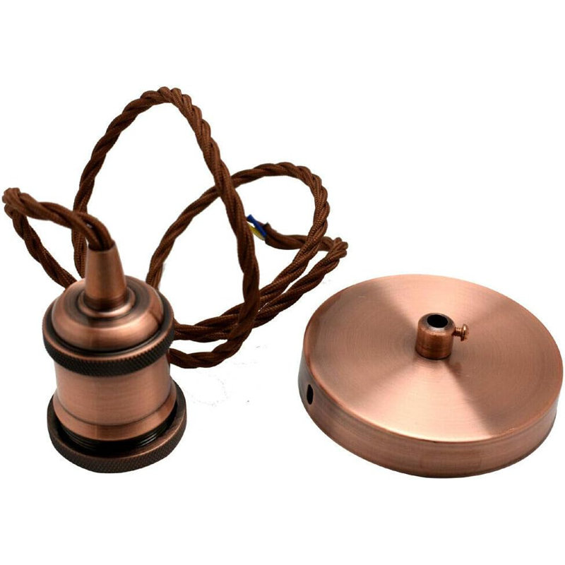 1 - Light Bulb Pendant, Copper
