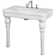 Barclay Versailles White Fireclay Rectangular Bathroom Sink with Overflow
