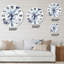 Abstract Of Dark Blue Clouds V - Modern wall clock-93596448