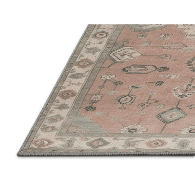 Machine Washable Afyon Gray Area Rug