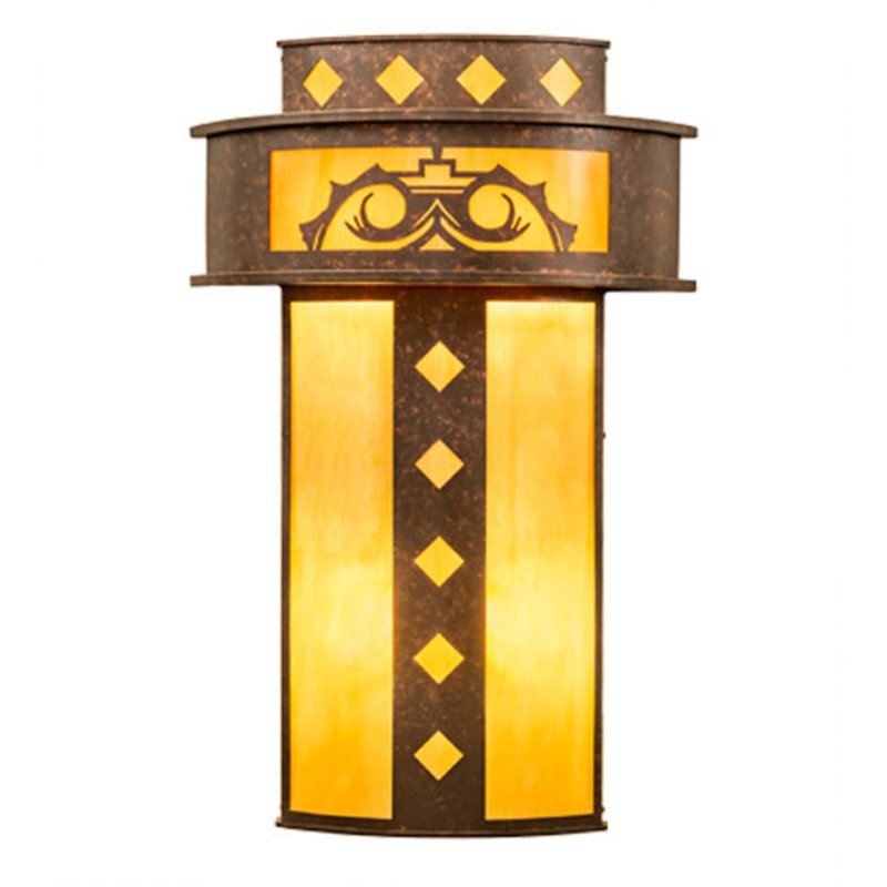 Tiara Steel Flush Mounted Sconce