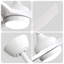 Ventilateur de plafond blanc moderne 52 pouces avec lumière DEL 18W et télécommande 3 moteurs ABS réversible silencieux CC
