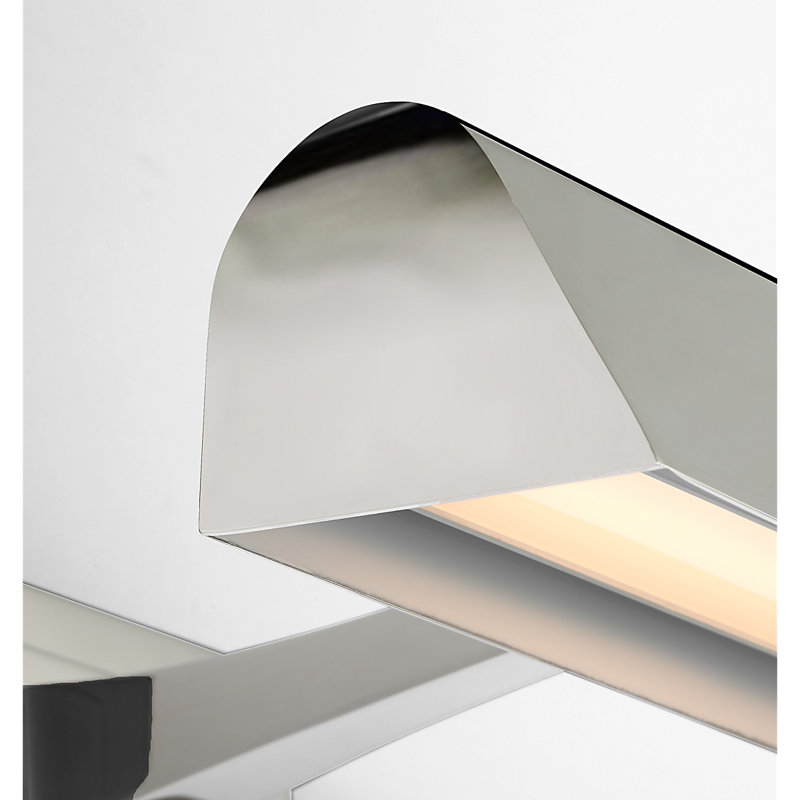Aerin Dimmable LED Wall Mount Picture Light, Polished Nickel