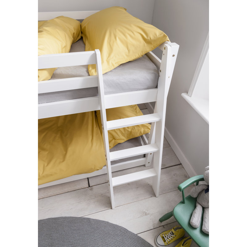 Hilda Low Cabin Bed with Bunk Underbed and Play Area in Classic White