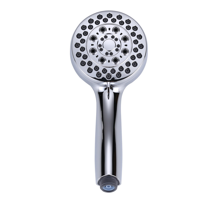 Pomme de douche à main réglable à 5 jets de 3,5 pouces à fixation murale 1,75 gallons par minute en chrome poli
