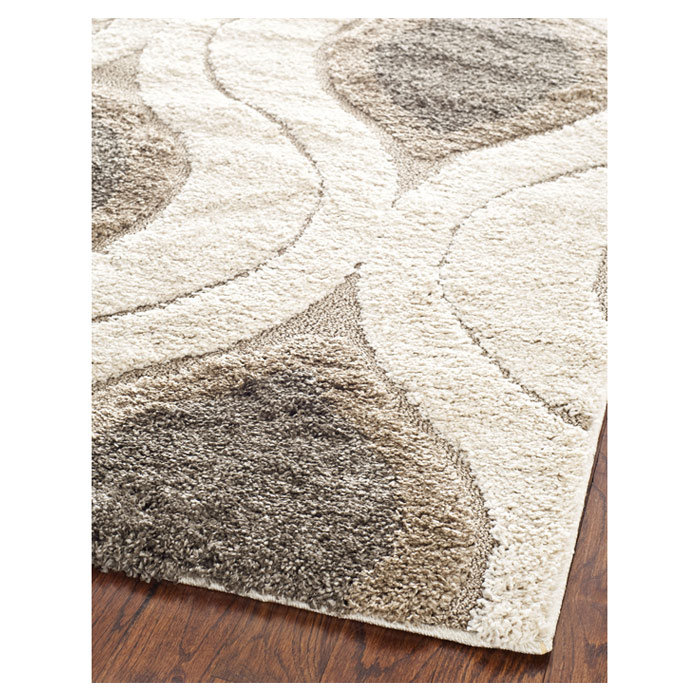 Tapis crème à motif géométrique Bryer